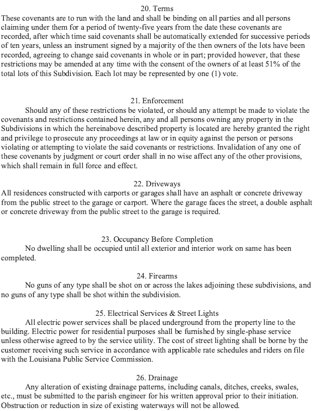 Indian Lakes Subdivision